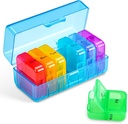 Zoksi tedenske tablete Organizator 2 krat na dan, modra 7 dan Am Pm tablete Box, Daily Am Pm tablete Organizator 7 dan, Prenosne vitaminske tablete Primer, Tedenske tablete Škatla za ribja olja, Vitamin, Dopolnilo