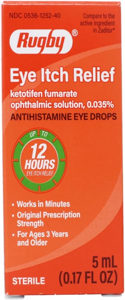 RUGBY LABORATORIES oko srbečica pomoč antihistaminik kapljice 0,17 Fl Oz