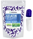 XPRS Nutra velikost 4 prazne kapsule - 100 Štetje majhnih praznih kapsul želatine - tablete DIY Kapsule Polnjenje - Napolnjene čiste goveje tablete Gel caps za Do-it-Yourself Supplements (Purple/White)