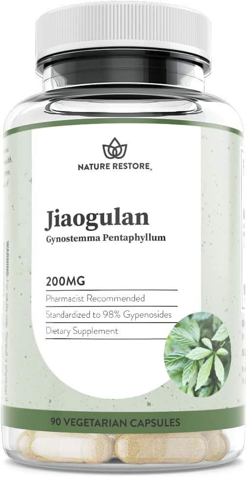 Jiaogulan Extract dodatek, Naša Gynostemma Pentaphyllum je standardiziran na 98 Odstotek Gypenosides, Naravni AMPK Activator, Non GSO, Gluten brezplačno, 90 Gynostemma kapsule, Vegan