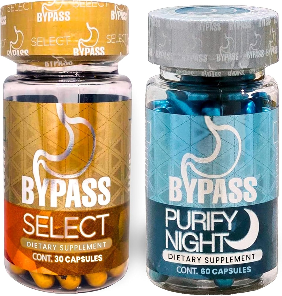 Generic Bypass Duo Select & PURIFY - Quemá grasa de día y de Noche (izberi 30 kap) - (čisti 60 kap), modra in zlata