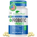 Pearl probiotiki za ženske in moške in otroke - Pearl-Shaped Probiotics & Prebiotiki z BIO-Tract®, 4 milijard CFU, Gut Health Support (60-dnevna oskrba)