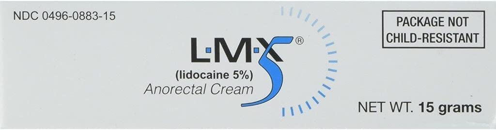 LMX5 Lidokain Pain Relief Cream, 15g Tube – Topična, hitra igra, dolgotrajna uporaba za reze, luske, sončne opekline, ugrize
