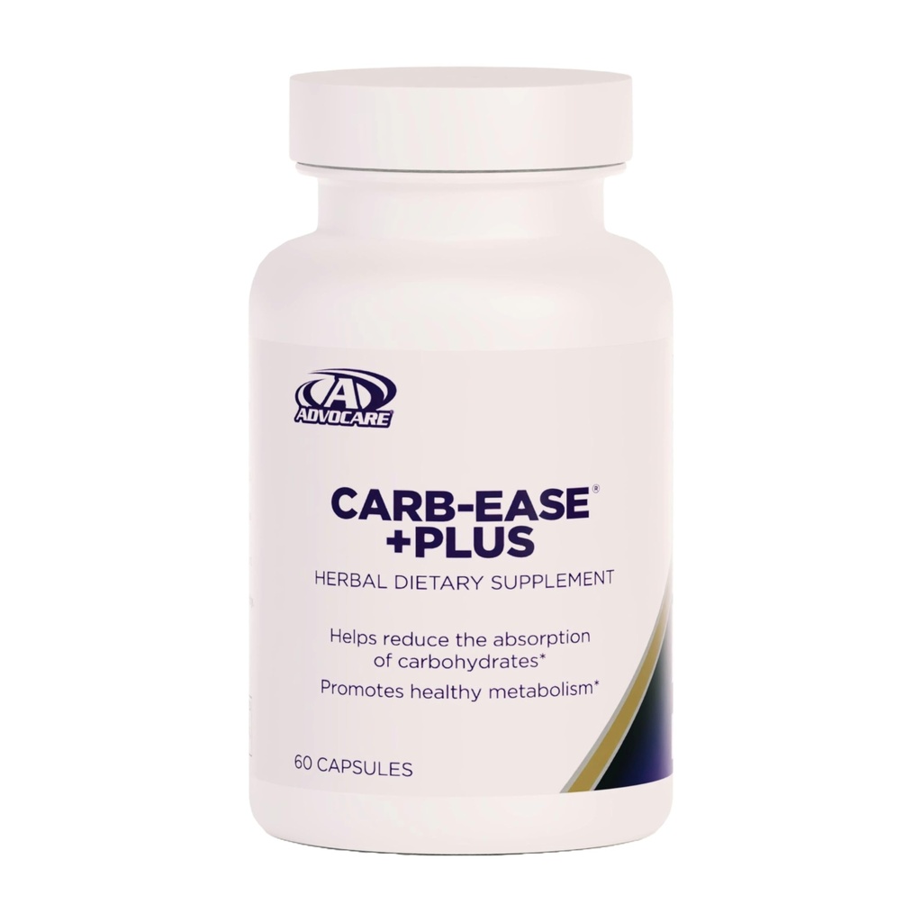 AdvoCare Carb-Ease Plus - dopolnilo za blokado ogljikovih hidratov z ledvičnim fižolom, ekstrakti grozdnega semena in zelene kave - podpira zdravo presnovo* - 60 kapsul