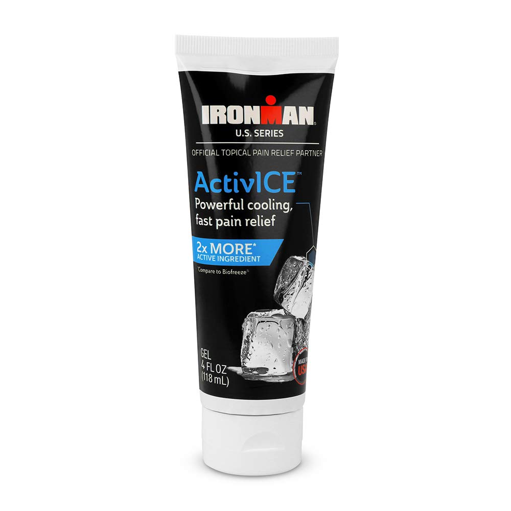 Curad IRONMAN ActivICE Topical Cooling Gel, Pain Relax za artritis, Skupni, mišice, Back & Body Aches & Pain, 4-oz (1 grof)