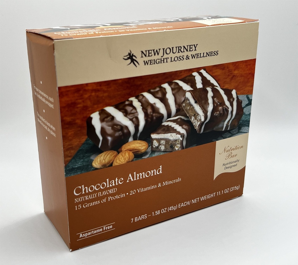 Čokolada Almond Bar - novo potovanje hujšanje & Wellness - Visoka beljakovinska prehrana Bar (7 barov/box)