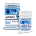 VSL4® Gut Daily Probioticss for Gut Health - 30B CFUs, Multi-Strain Prebavna podpora za ženske in moške, spodbuja Gut Balance & Rednost, Potent, Rokavice-stable Probiotic dodatek, 30 kapsul