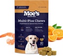 Moe je 5-v-1 Essential Dog Multivitaminski 90 Chicken Aroured Chews for Dog's Immune podporo, srce, koža, plašč, in splošno zdravje- Vitamini A, B12, C, D, E, Antioksidanti, Omega 3 za vse starosti in pasme