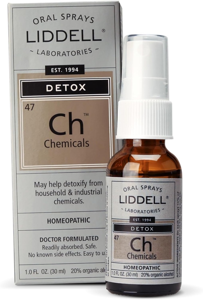Liddell Homeopatic Chemical Detox Spray, 1 Fluid Ounce