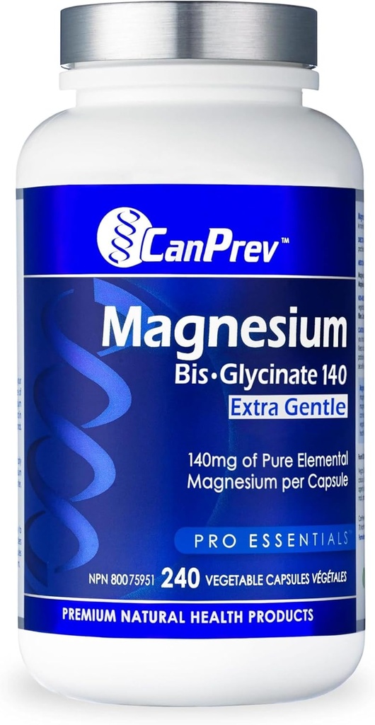 CanPrev Magnezij Bis-Glycinate 140 ekstra nežne Vegi kapsule, 240 Število