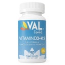 VAL Vitamin D3 + K2 (MK-7) 5000 i.e. & 90 μg – Podpora za zdravje kosti in srca – Visoka moč, ne-GMO, enostavno pogoltniti – 90 Veganskih kapsul – D3 K2 dodatek Made in USA