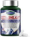 Himalajski Shilajit Kapsule Ravnotežje Hormoni, Boost Immuniteta, Izboljšati vitalnost in spomin, Visokopotezni dodatek z različnimi sestavinami,Nen-GMO Natural & Organic - 60 Counts