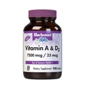 Bluebonnet Nutrition Vitamin A & D3 25.000 i.e./1.000 i.e. iz globokega morja, hladne vode, ribjega olja - za zdravje oči in imunske funkcije* - Gluten Free - mlečni izdelki - molekularno destilirani - 100 Softgel/Servings