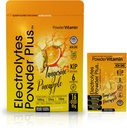 PrašekVitamin Elektroliti v prahu Plus, Keto, Tangerine Ananas, brez sladkorja, roza himalajska sol, 1000mg kalij, 120mg kalcij, 120mg magnezij, ne-GMO, nič kalorij, (16 hidracijski paketi)