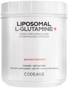 Koda za liposomski L-glutamin v prahu - L-glutamin z visoko stopnjo potentnosti 5.000 mg na odmerek - 3-mesečna dostava - liposomska dostava, aminokislina brez vonja, glutamin brez arome - Gluten brez GMO - 16.67 oz