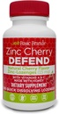 Osnovne blagovne znamke – Cink Cherry Defend - 100 Lozenges - Natural Cherry Flavor Cink–Lozenges - Imuni Boost, Cold Relief, Non-GMO, cinkov acetat in vitamin C - 2-Pack