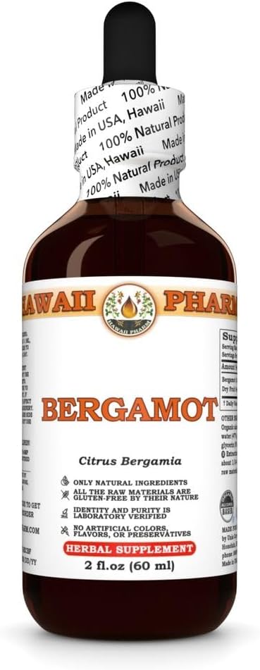 Bergamotov ekstrakt, Tinktura za ravnotežje lipidov, podpira kognitivno jasnost, lažje skupno nelagodje, naravno dobro počutje - 2 fl.oz