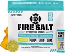 Fire Science Fire Salt Hydration palice, Elektroliti in kokos vode, Hidracijska pijača Mešamo z magnezijem, kalijem in natrijem, nič sladkorja, eno servo na Go Packs, limona limete aroma, 32 Count