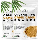 Earth Circle Organics Camu Camu Powder – Organic Raw Berry Powder z naravnim vitaminom C & antioksidanti – Vegan, Kosher, Non-GMO Superfood for Immunity & Energy – 3oz (Pack of 2)