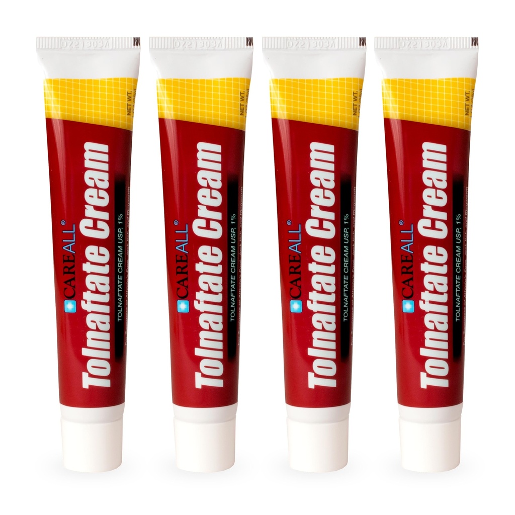 CareAll Tolnaftate Cream USP 1%, 1.0 oz. cev (4 paket), učinkovito protiglivično zdravljenje in srbečica Relief za Athlete je stopalo, Jock srbečica, Ringlif, Primerjaj z vodilni blagovne znamke