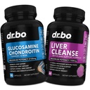 Glukozamin Chondroitin MSM kurkuma in jetrna čistila Detox - skupno zdravstveno dopolnilo Koleno kosti sklepov, Jetrna čistila Detox Podpora - skupno podporo tablete Glukozamin sulfat Kapsule Skupne