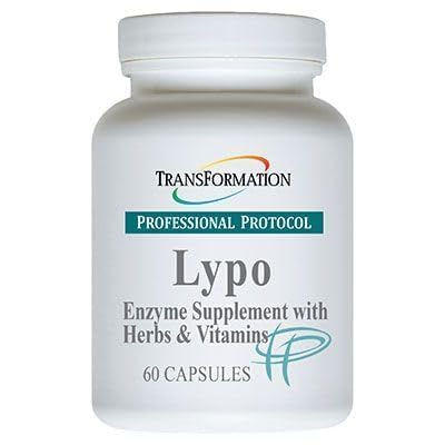 Preobrazba Enzymes Lypo Enzyme dodatek z zelišči in vitamini za digestivno zdravje, 60 Caps