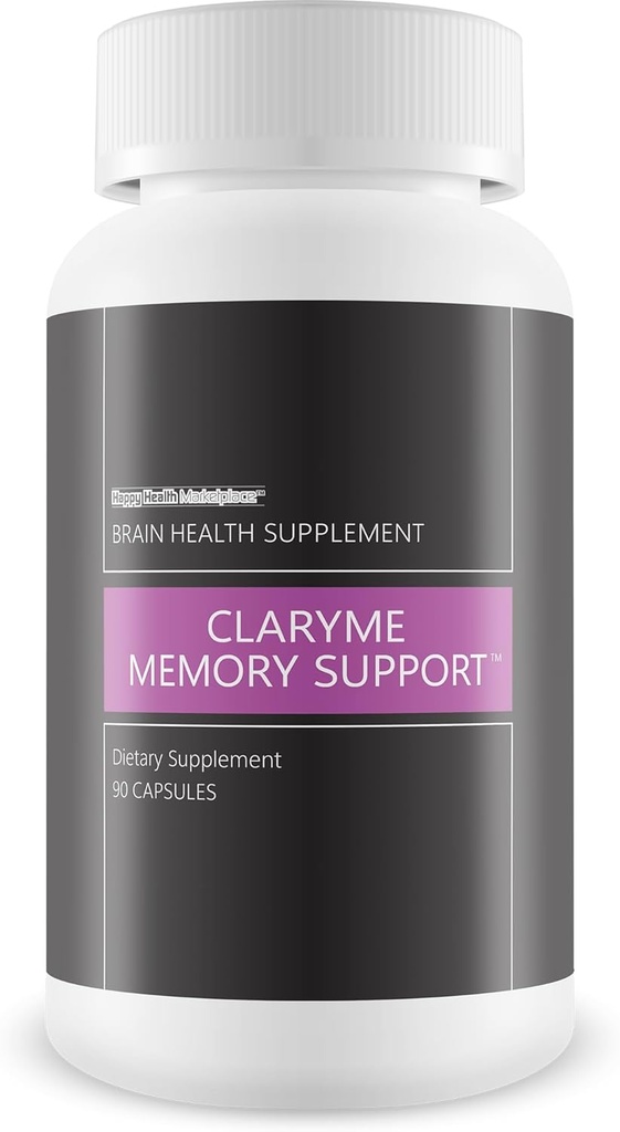 Claryme Memory Support - Naš najboljši spominski dodatek za možgane - Spominske tablete za starejše - Spominski dodatki za ženske & moške - Naravne možgane Booster - Duševni fokus in energijske dodatke