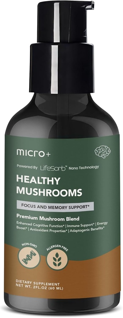 Gobe+ po Micro+ Nootropic Brain Supplement z LifeSorb – za fokus, spomin, kognitivni Boost