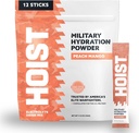 HOIST Elektrolit Drink Mix Powder Packs – Hitra rehidracija, Vojaška Hydration Formula – Peach Mango (12 Enostranski paketi)