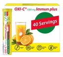 T&D Oxi C 1000 mg Vitamin C - 40 Veganska pijača šumeče tablete - Oranžna aroma - Izdelana v Nemčiji