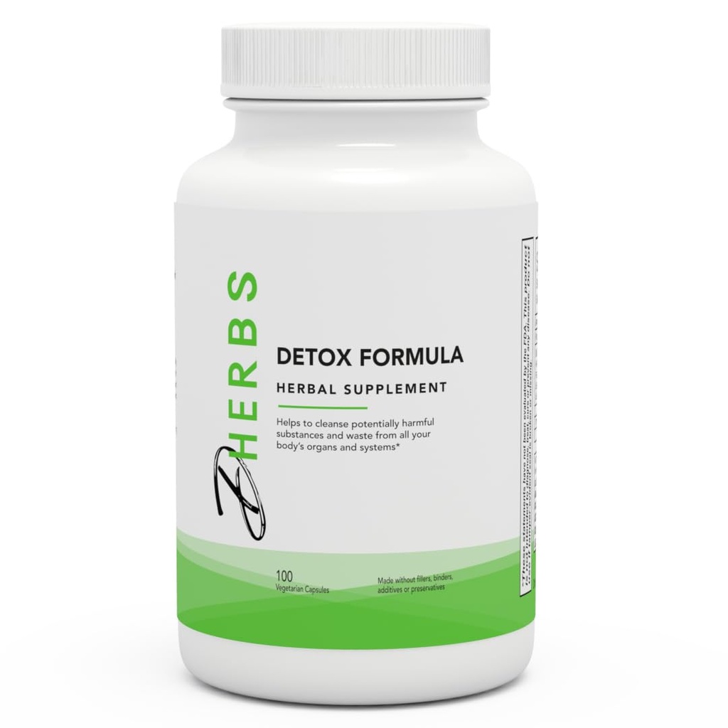 Detox Formula dodatek, rastlinsko čiščenje telesa z Dandelion Root (100 kapsul)