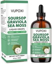 Soursop multivitaminske kapljice podpora celic in regeneracija, imunski pospešek, dietarne vlaknine in spanja, organski soursop izvlečki brez sladkorja, ne-GMO, 100% Vegan, gluten-free-8 Fl Oz/240 ML