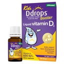 Ddrops Kids Booster 600IU 100 kapljic - dnevni tekoči vitamin D za otroke. Podpora močne kosti in imunski sistem pri otrocih. Brez konzervansov, brez sladkorja, brez GMO, alergija prijateljsko