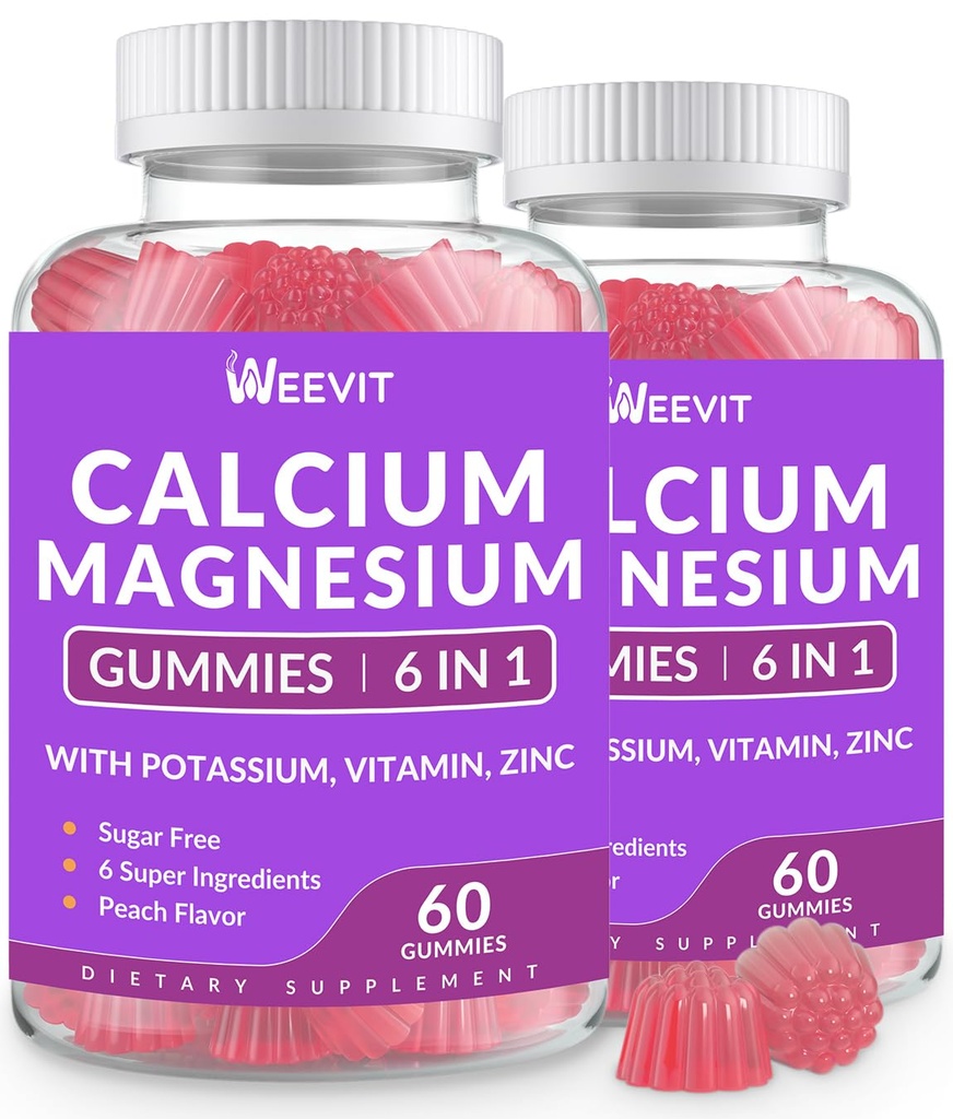 Brez sladkorja kalcijevi gumiji m/vitamin D3 K2, kalcijev magnezijev cink Gumiji za kosti, mišice in imuno, Alge CA Magnezij 2:1 Razmerje Kalcij dodatek za ženske in moške - Vegan