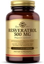 Solgar Resveratrol 500 mg, 30 zelenjavnih kapsul - zaščita proti oksidantom - brez glutena, brez mleka - 30 serverjev