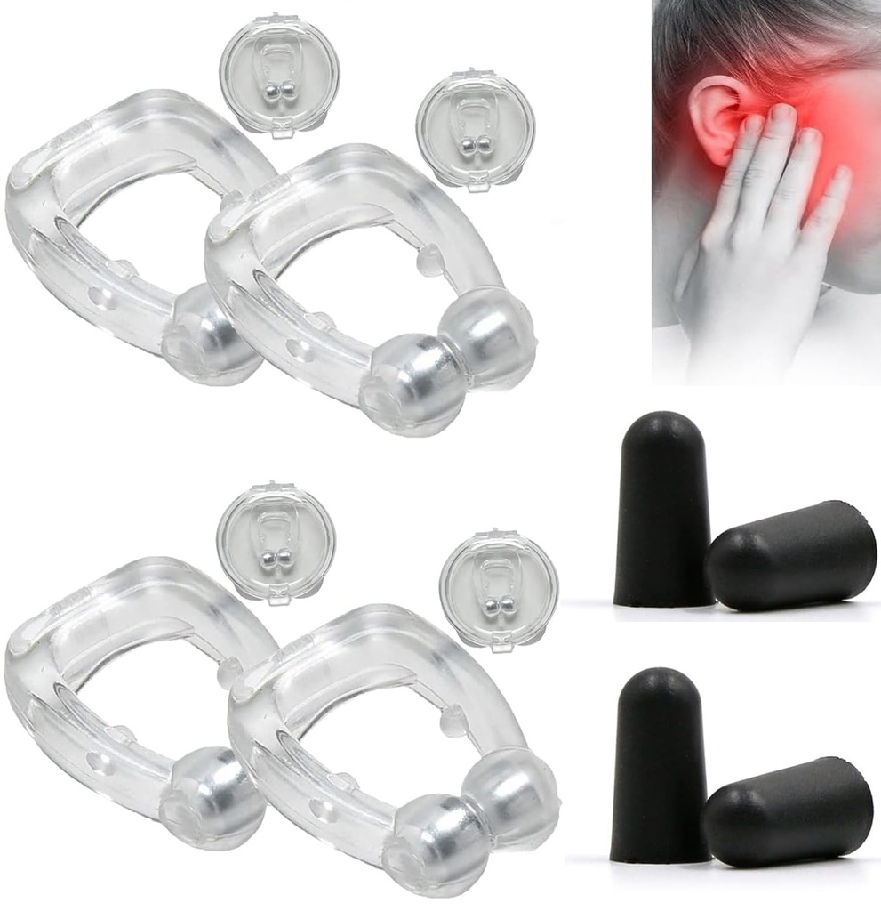 Acupeace Tinitus Relief naprava, Auricalm Tinitus Relief naprava, Tinitus Relief za zvonjenje ušesa, Tinitus uho Cuff Set Stop uho zvonjenje (2Par)