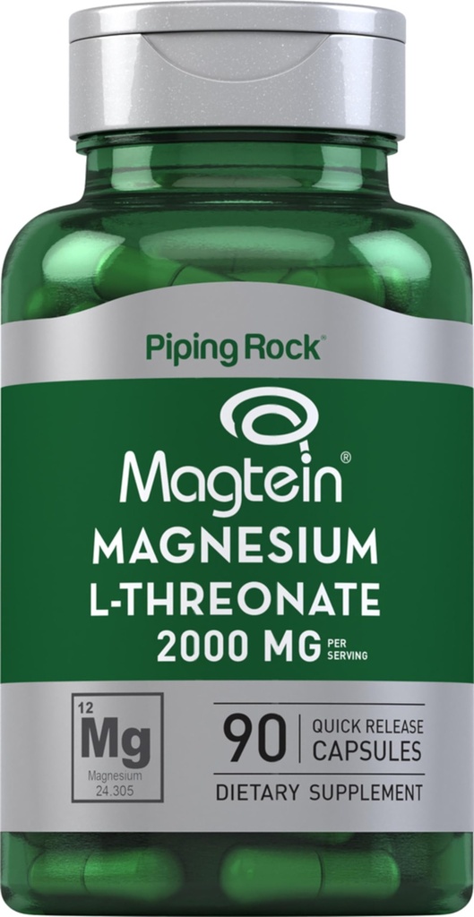 Piping Rock Magnezijev L-treonat Kapsule 
