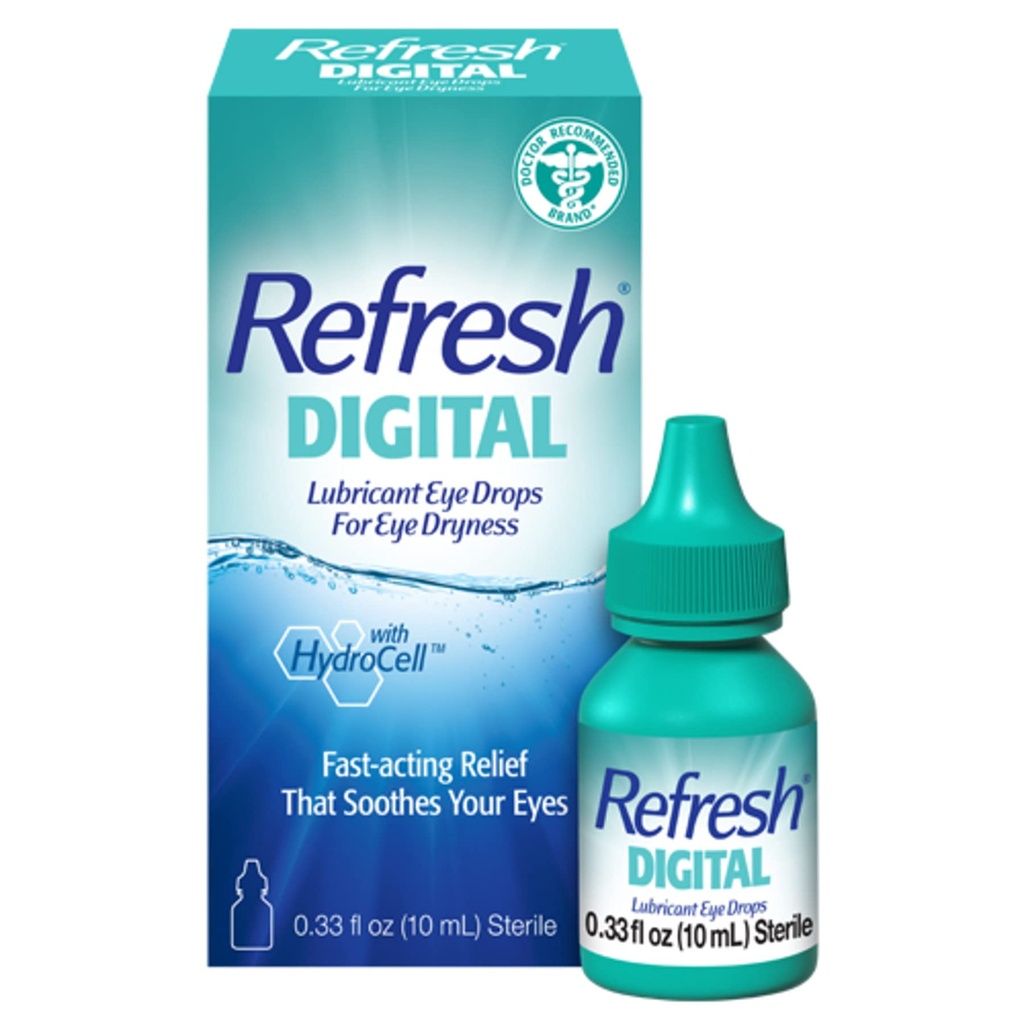 Osveži digitalne mazalne kapljice za oči, 0.33 Fl Oz (paket po 1)