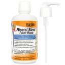 Vital Earth Minerali Fulvic Humic Mineralna mešanica Tekoča s črpalko – Fulvic Acid dodatek z 70+ Trace Minerali, Elektroliti za regeneracijo, Ravnovesje in energija, 32 Oz