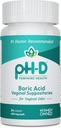 pH-D Feminine Health - 600 mg Borove kisline Suppositorys - ženska v lasti - za Vaginalne Odor uporabo - 24 Count