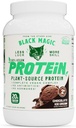 Black Magic Plant-Vir 100% Veganski proteini - Keto, Nizki sladkor, Mlečni brezplačni proteini - Pre/Post Workout - Čokoladni sladoled - 20g Beljakovine - 2 LB