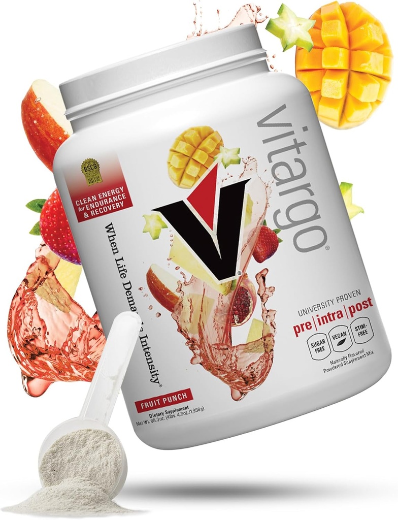 Vitargo ogljikovi hidrati v prahu, 2X hitrejše prebavljanje, 4,4 LB sadni punch, No Bloat, No Crash, Pre, Intra & Post, Sugar-free Complex Carb Powder for recovery, Endurance & Muscle Gain, Made in ZDA