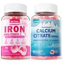Kalcijev citrat 1000mg Polni gumiji + železov biglicinat 26mg