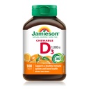 Jamieson Natural Tangy Orange Žvečljivi vitamin D 1000IU 100 tablet
