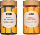 JUGO Beauty + Focus Gummies Bundle – Ashwagandha, Collagen & Biotin – Podpira fokus, Stress Relief, Lasje, kože in nohti – nasadi, Gluten-free