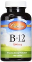 Carlson Labs B-12-SL, 1000mcg, 180 žvečljive tablete