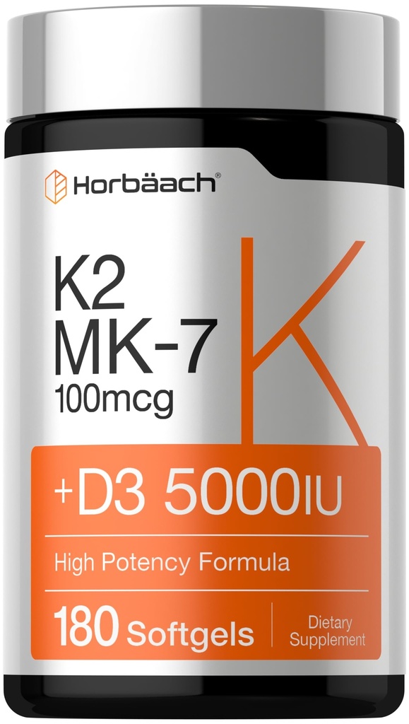 Horbäach Vitamin D3 K2 5000 iu 