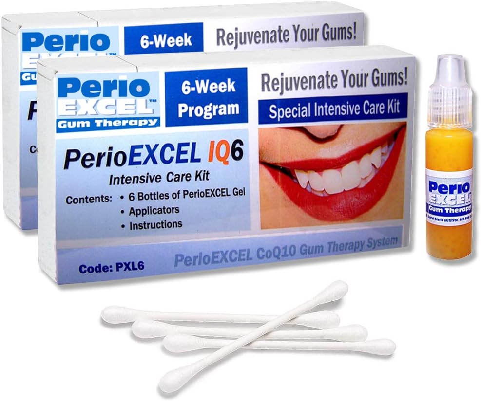 SDC - PerioEXCEL IQ6 DuoPack Intenzivno nego 12-tedensko zdravljenje Gum komplet s CoQ10 Gum Gel