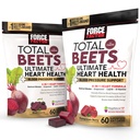 Mešanica faktorja moči skupaj Beets Ultimate Heart Health Podpora krvnega tlaka žveči s CoQ10, pesa koren prahu, izvleček grozdnega semena, krvni tlak dodatek za cirkulacijo in pretok krvi, 120 mehko
